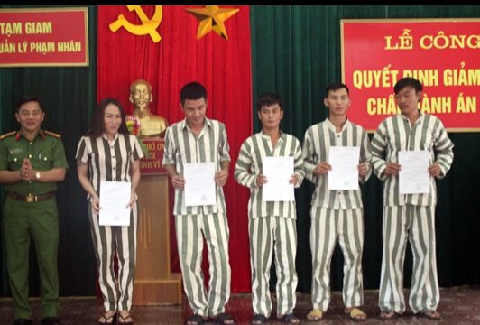 19 phạm nhân được giảm thời gian chấp hành án dịp Quốc khánh 2/9