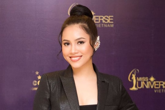 Á hậu Hoàng My chấm thi Hoa hậu Hoàn vũ Việt Nam cùng Phan Anh