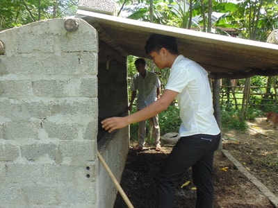 184 hộ được hỗ trợ nông dân xây dựng chuồng trại gia súc