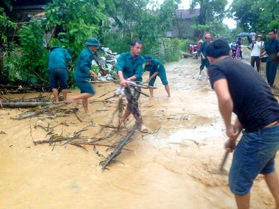 Nghệ An khẩn trương khắc phục hậu quả bão số 10