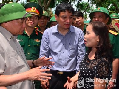 Thủ tướng Chính phủ: Quan tâm tối đa để khắc phục hậu quả bão số 10 ở Nghệ An