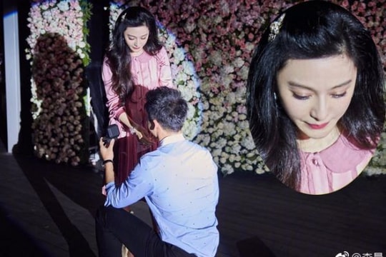 Phạm Băng Băng khóc khi được cầu hôn trong ngày sinh nhật