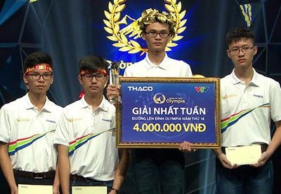 Nam sinh Nghệ An giành vòng nguyệt quế 'Đường lên đỉnh Olympia'