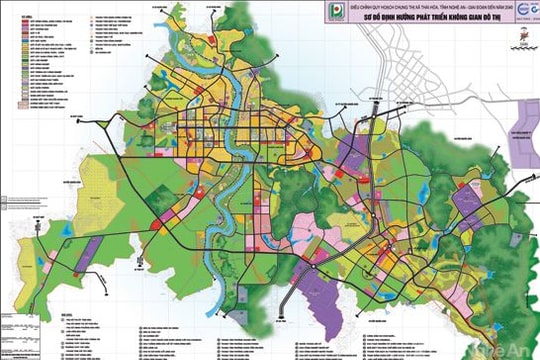 Điều chỉnh quy hoạch hướng nâng cấp thị xã Thái Hòa lên thành phố