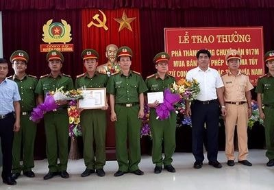 Công an tỉnh trao thưởng ban chuyên án 917M
