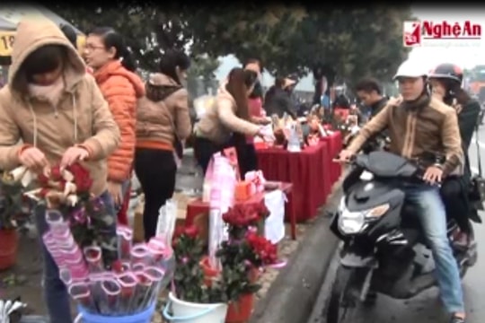 Không khí ngày lễ tình nhân tại Tp. Vinh