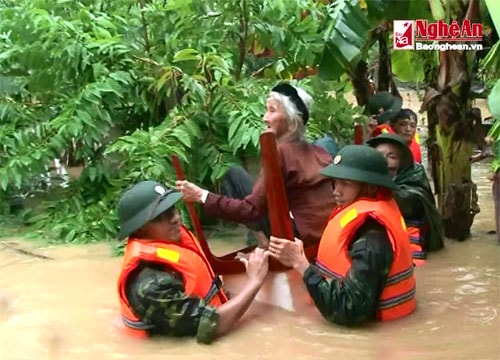 LLVT tỉnh: Đi đầu trong công tác Phòng chống bão lụt