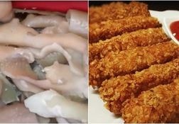 Hãi hùng nem chua rán từ thịt phế phẩm