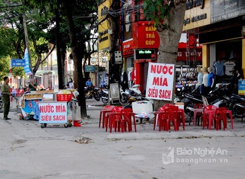 Thành phố Vinh kiên quyết chống tái lấn chiếm vỉa hè