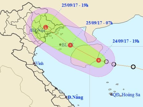 Cảnh báo mưa lớn, lũ quét, sạt lở đất trên đất liền
