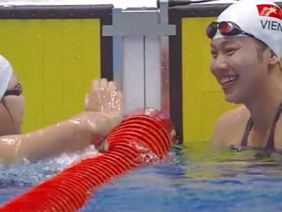 Ánh Viên tiếp tục phá kỷ lục Đại hội, đoạt HC vàng AIMAG 5