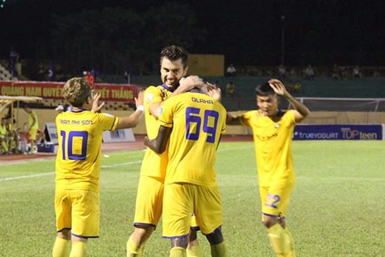 Ngoại binh tỏa sáng, SLNA bước một chân vào chung kết Cup Quốc gia