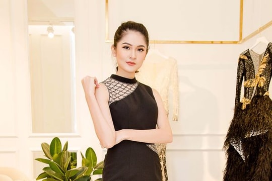 Á hậu Thùy Dung thử trang phục dự thi Hoa hậu Quốc tế