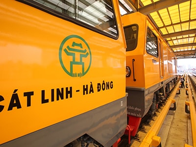 Chạy thử tàu trên đường sắt Cát Linh - Hà Đông