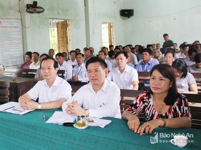 Tổng kiểm toán Nhà nước Hồ Đức Phớc trả lời nhiều thắc của mắc cử tri Thanh Chương