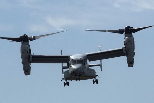 2 máy bay Osprey của Mỹ hạ cánh khẩn cấp xuống sân bay Ishigaki