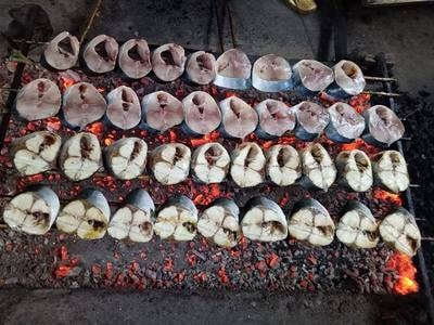 Bí quyết độc đáo của làng nướng cá thu ở Nghệ An