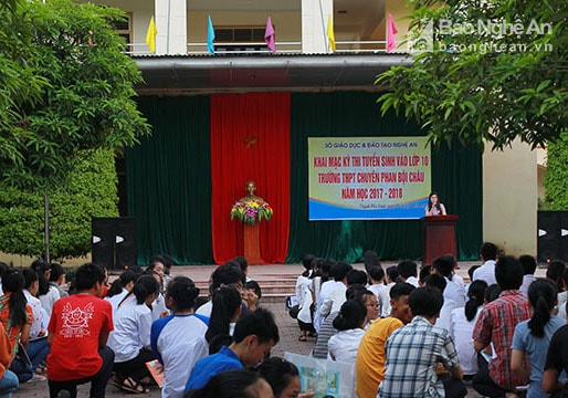 Trường THPT chuyên Phan Bội Châu tuyển tối đa 455 học sinh trong năm học 2018 - 2019
