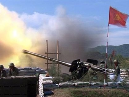 Sức công phá lựu pháo phòng thủ bờ biển của Quân đội Việt Nam