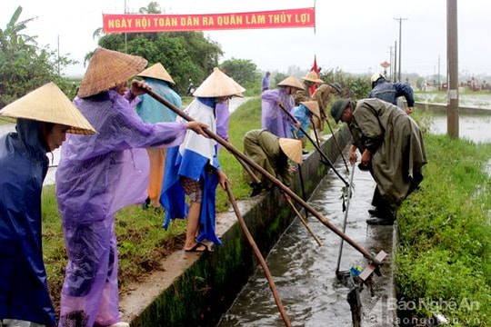Thành phố Vinh phát động toàn dân ra quân làm thủy lợi