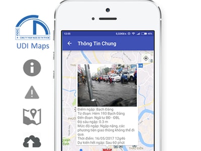 Người dân có thể tránh ngập bằng smartphone