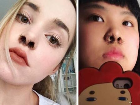 Kỳ dị trào lưu gắn lông mi giả vào lỗ mũi