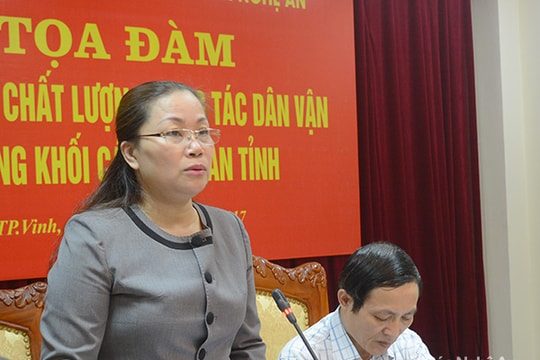 Nhiều cơ quan chưa nhận thức đầy đủ vai trò của công tác dân vận