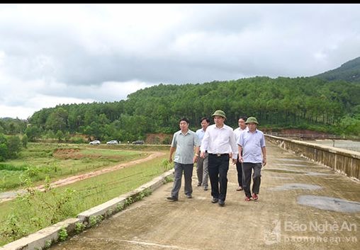 Bí thư Tỉnh uỷ kiểm tra an toàn hồ đập