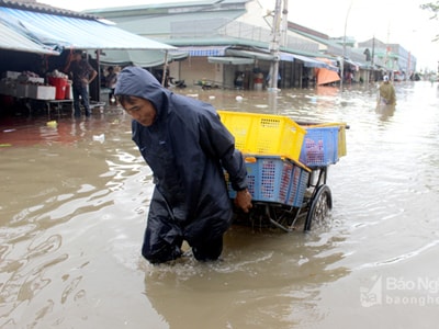 Tại sao chợ Vinh lại bị ngập nước?