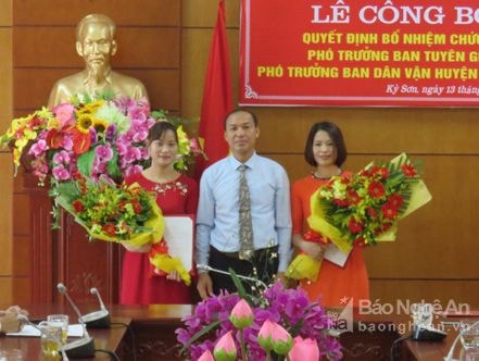 Huyện ủy Kỳ Sơn có tân Phó Trưởng ban Tuyên giáo và Dân vận