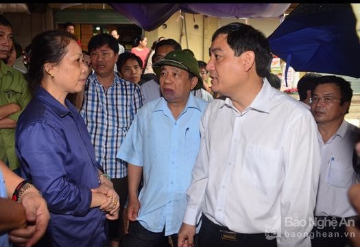 Không để tiểu thương chợ Vinh đơn độc trong hoạn nạn