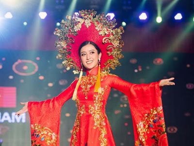 Huyền My vào Top 25 phần thi Trang phục Dân tộc tại Miss Grand