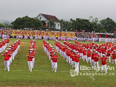 Gần 1.300 vận động viên tham gia Đại hội thể dục thể thao huyện Tân Kỳ