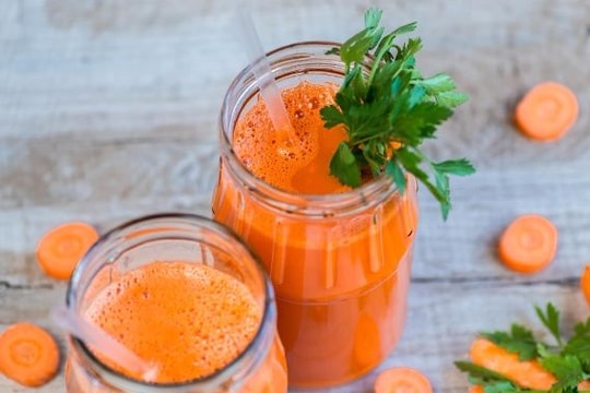 Điều kỳ diệu khi uống nước ép cà rốt mỗi ngày