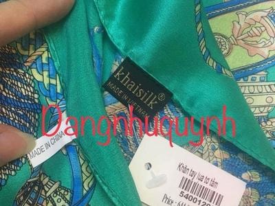 Bộ Công thương yêu cầu kiểm tra khăn Made in China của Khaisilk