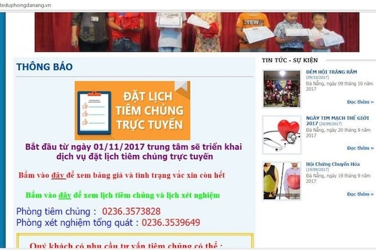 Chỉ cần gọi điện hẹn giờ là đến tiêm chủng