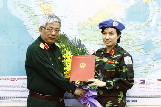 Nữ sĩ quan Việt Nam đầu tiên gìn giữ hòa bình Liên Hợp quốc là ai?