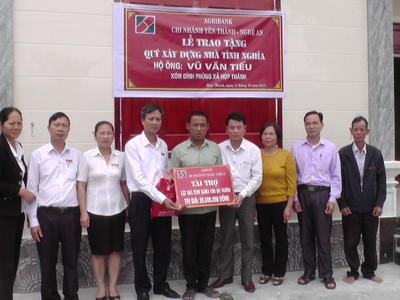 75 triệu đồng hỗ trợ xây dựng nhà cho các hộ nghèo ở Yên Thành
