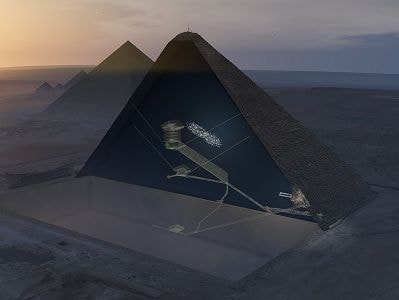 Phát hiện căn phòng 30 mét trong Đại kim tự tháp Ai Cập