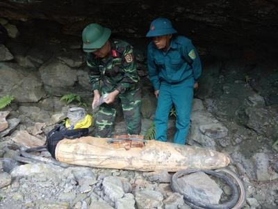 Hủy nổ quả bom khủng 350kg ở Thái Hòa