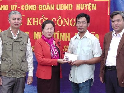 Hỗ trợ 40 triệu đồng làm nhà tình nghĩa ở Yên Thành