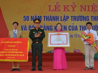 Trường THPT Quế Phong kỷ niệm 50 năm thành lập