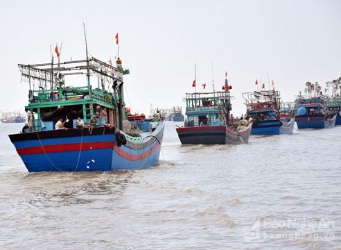Nghệ An: Tăng thêm tàu thuyền lớn khai thác vùng khơi