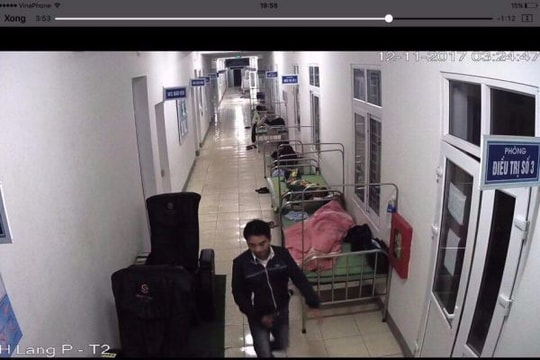 Trích xuất camera 'tóm' hình ảnh tên trộm đột nhập Bệnh viện Đa khoa TP. Vinh