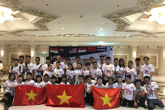 100% học sinh Việt Nam đoạt giải tại kỳ thi Toán thế giới