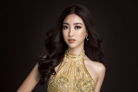 Đỗ Mỹ Linh mặc váy đính hàng nghìn viên pha lê tại Miss World