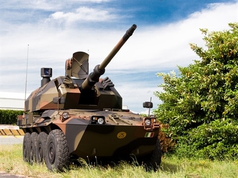 Khi pháo hải quân được đưa lên... xe thiết giáp