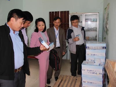 89% học sinh Quỳ Hợp tham gia chương trình sữa học đường