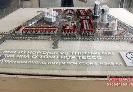 Đẩy nhanh tiến độ khu tổ hợp dịch vụ thương mại và nhà ở tổng hợp TECCO Con Cuông