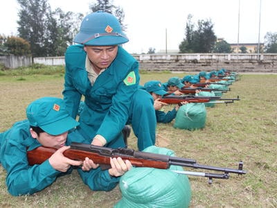 Phát huy sức mạnh lực lượng dân quân tự vệ, xây dựng và bảo vệ quê hương